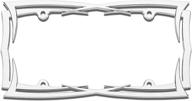 🛡️ cruiser accessories 22013 blades chrome license plate frame - 1 frame logo