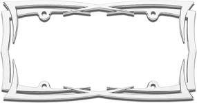 img 3 attached to 🛡️ Cruiser Accessories 22013 Blades Chrome License Plate Frame - 1 Frame