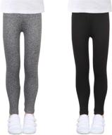 🩳 luouse stretch athletic leggings for toddlers - girls' clothing logo