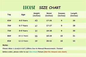 img 1 attached to 🩳 LUOUSE Stretch Athletic Leggings for Toddlers - Girls' Clothing