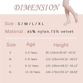 img 3 attached to 🩰 Ballet Tights for Girls, Ultra Soft Convertible Dance Tights in Transition Pink, for Toddler/Little Kid/Big Kid