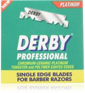 💈 100 derby extra super stainless single edge barber razor blades for efficient shaves logo