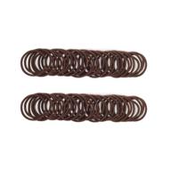 👧 100 pack of small baby girls hair elastics hair ties ponytail holders hair bands for kids (2 mm x 2.5 cm, brown) – improved seo logo