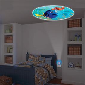 img 3 attached to 🐠 Projectables Finding Dory LED Night Light - Plug-in, Dusk-to-Dawn, Image On Ceiling, Wall or Floor - Perfect for Bedroom, Nursery, Bathroom - 1-Pack (37709)