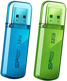img 4 attached to Silicon Power 32GB USB Flash Drives 2-Pack: Convenient Blue and Green Thumb Drives