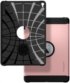 img 2 attached to 🌹 Spigen Tough Armor iPad Air 3 Case (10.5 inch 2019) / iPad Pro 10.5 Case (2017) - Rose Gold