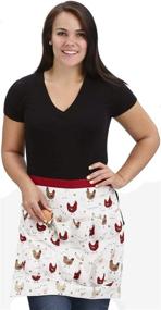img 3 attached to 🐔 Cackleberry Home Farmhouse Chicken Egg Collecting & Gathering Apron: 12 Pockets (Adult Size)