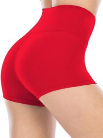 img 2 attached to 🩳 ATHVOTAR High Waisted Spandex Shorts for Women, Booty Yoga Workout Biker Shorts