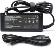 💡 hp laptop pavilion x360 charger cord - 45w ac adapter replacement, 19.5v 2.31a power supply for stream 11 13 14, 741727-001 notebook logo