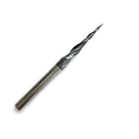 img 2 attached to 🔧 JERRAY CNC Carving 4.82 Deg Tapered Angle Ball Tip Router Bits with 0.5mm Radius – HRC55 Tungsten Carbide, 1/4" Shank, TiAIN Coated