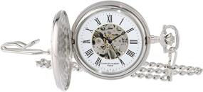 img 4 attached to Charles Hubert Paris Mechanical Pocket Watch Men's Watches for Pocket Watches