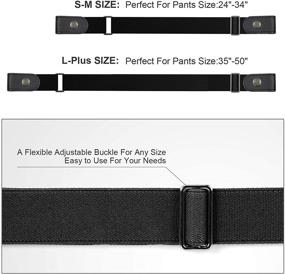 img 1 attached to Stretch WHIPPY Comfortable Invisible Elastic Women's Accessories for Belts