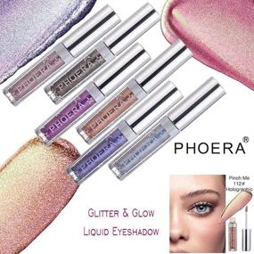 img 1 attached to 💫 Glitter Eyeshadow Makeup - Liquid Shimmer Sparkle Glow, Light Colors Pencil Stick, Long-Lasting Waterproof Eye Shadow Sets with Metallic Pigments, Glossy Metals, and Sparkling Pen Kit (A101)