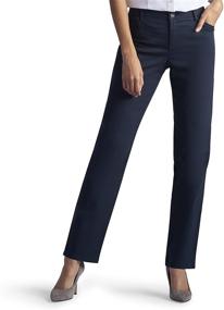 img 3 attached to 👖 LEE Women's Relaxed Straight Black Pants: Clothing, Suiting, and Blazers