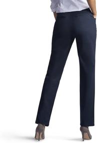 img 2 attached to 👖 LEE Women's Relaxed Straight Black Pants: Clothing, Suiting, and Blazers