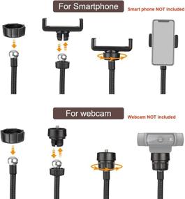 img 2 attached to 💡 Streaming Ring Light with Webcam Stand for Logitech, Clip-On Laptop Ring Light with Webcam Mount, Computer Light for Zoom Meeting Video Conference