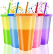 changing tumblers straws reusable plastic logo