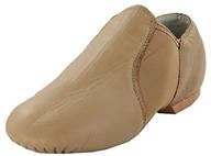 👞 high-quality leather slip-on jazz shoes for children - ideal for dancing performances logo