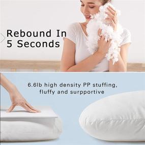 img 3 attached to 🤰 Pregnancy Pillow, Rukoy Maternity Pillow for Sleeping, Pregnant Pillows with Removable Polyester Cover, Full Body Pillow for Pregnancy, Side Sleeping Support for Head, Neck, and Belly