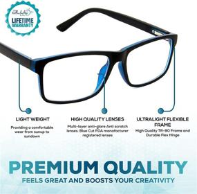 img 3 attached to 👓 Prevent Headaches - Anti-Fatigue Gaming Glasses for Computer Monitor with Blue Light Blocking Technology