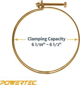 img 3 attached to 🔧 High-Quality 6-Inch Double Wire Hose Clamp by POWERTEC - 5-Pack: Efficient & Durable Solution