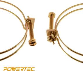 img 1 attached to 🔧 High-Quality 6-Inch Double Wire Hose Clamp by POWERTEC - 5-Pack: Efficient & Durable Solution