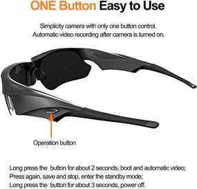 img 2 attached to 🕶️ Sunglasses Camera, KAMRE Full HD 1080P Mini Video Camera with UV Protection Polarized Lens, Optimized for SEO