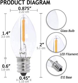 img 3 attached to 💡 Candelabra Base LED Night Light Bulb