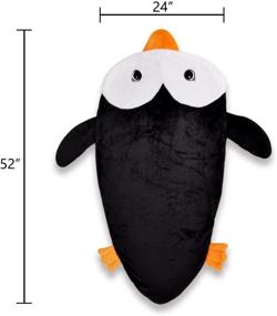 img 1 attached to 🐧 Catalonia Penguin Tails Blanket for Kids – Super Soft Plush Sleeping Bag Gift Idea for Toddlers, Children, Teens, Boys, and Girls