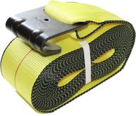 🚚 dkg 4"x30' cargo winch strap with flat hook - effective flatbed truck tie down (1 pack) logo