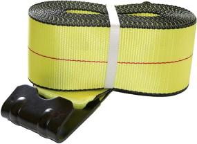 img 2 attached to 🚚 DKG 4"x30' Cargo Winch Strap with Flat Hook - Effective Flatbed Truck Tie Down (1 Pack)