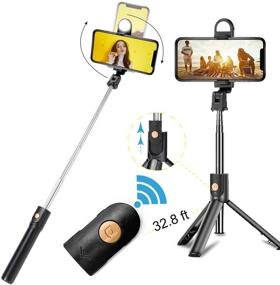 img 4 attached to Selfie Sticks Tripods Bluetooth Extendable