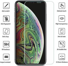 img 1 attached to 📱 ImpactStrong iPhone X/XS Tempered Glass Screen Protector (3-Pack) - Anti-Scratch Film with Easy Installation Tool [Case Friendly] - 5.8 inch 2018 - for Apple iPhone X and iPhone XS