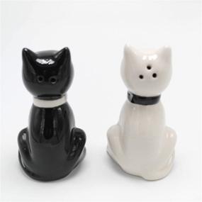 img 1 attached to 🐱 Add Whimsical Charm to Your Kitchen With Love Kitty Cat Salt and Pepper Shaker Sets & Cute Stirring Spoons