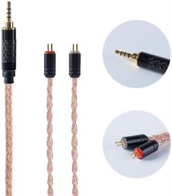 img 3 attached to 🔌 High-Quality Braided Audio Cable: HifiHear 16 Core 6N Single Crystal Copper IEM Earphone Cable for KZ ZST ZS10 ZSR ZS6 ZS5 ZS4 AS10(2PIN 2.5)