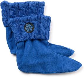 img 4 attached to 🧦 Cable Knit Fleece Lined Liners: Cozy and Stylish Girls' Clothing for Socks & Tights