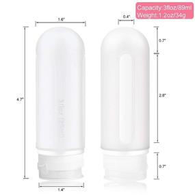 img 2 attached to 🧴 Leakproof Silicone Travel Bottles by Cliusnra: Your Reliable Travel Companion