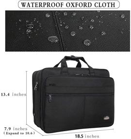 img 3 attached to 🎒 Water Resistant Shoulder Bag for 17.3 Inch Laptop - Perfect for 18-19 Inch Laptops