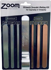 img 3 attached to 🔨 Complete Jewelry Stamping Kit - Aluminum and Copper Bracelet Blanks with Bending Bar for Metal Stamping and Etching - 19-Piece Set