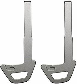 img 2 attached to QualityKeylessPlus: Two Replacement Uncut Proximity Smart Remote Emergency Car Key Blade Inserts for Volvo and Jaguar