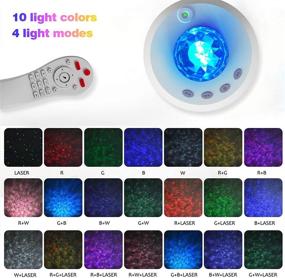 img 3 attached to 🌟 Enhance Your Space with the 4-in-1 Star Projector: Night Light, Galaxy Display, Bluetooth Speaker, Remote Control - Perfect for Kids, Bedrooms, Game Rooms, Home Theater, Birthdays, Parties, and Weddings