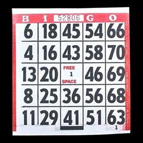 img 1 attached to Large Print Bingo Paper Cards Sports & Fitness