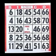 large print bingo paper cards sports & fitness logo