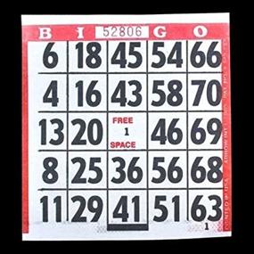 img 4 attached to Large Print Bingo Paper Cards Sports & Fitness