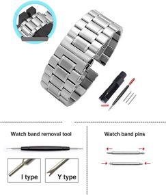 img 3 attached to Stainless Replacement Bracelet Double Lock Deployment