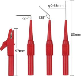 img 3 attached to 🔌 Versatile CAMWAY 25pcs Back Probe Test Lead: Enhance Multimeter Diagnosis with 15pcs Back Probe Pins, 5pcs Banana Plug to Alligator Clip, and 5 PCS Alligator Clips for Circuit Testing