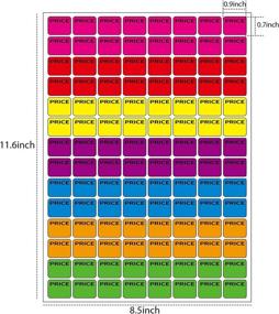 img 3 attached to 🏷️ Multi-Colored Preprinted Pricing Stickers for Various Items