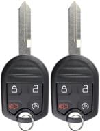 🔑 pack of 2 keylessoption keyless entry remotes for f-150 explorer cwtwb1u793 - car key fob replacement logo