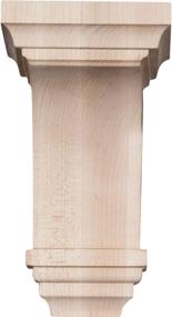 img 3 attached to 🪑 Ekena Millwork CORW03X03X06JERW Wood Corbel: Durable Rubberwood, Perfect for Supporting and Accentuating Furniture, 3 1/2"W x 3 3/4"D x 6"H