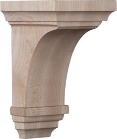 img 4 attached to 🪑 Ekena Millwork CORW03X03X06JERW Wood Corbel: Durable Rubberwood, Perfect for Supporting and Accentuating Furniture, 3 1/2"W x 3 3/4"D x 6"H